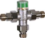 Thermostatic mixing valve with scald protection, TM200VP